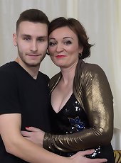 Horny mature lady doing her toyboy